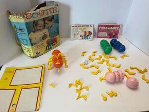 Vintage 1972 Cootie Bug Building Game by Schaper